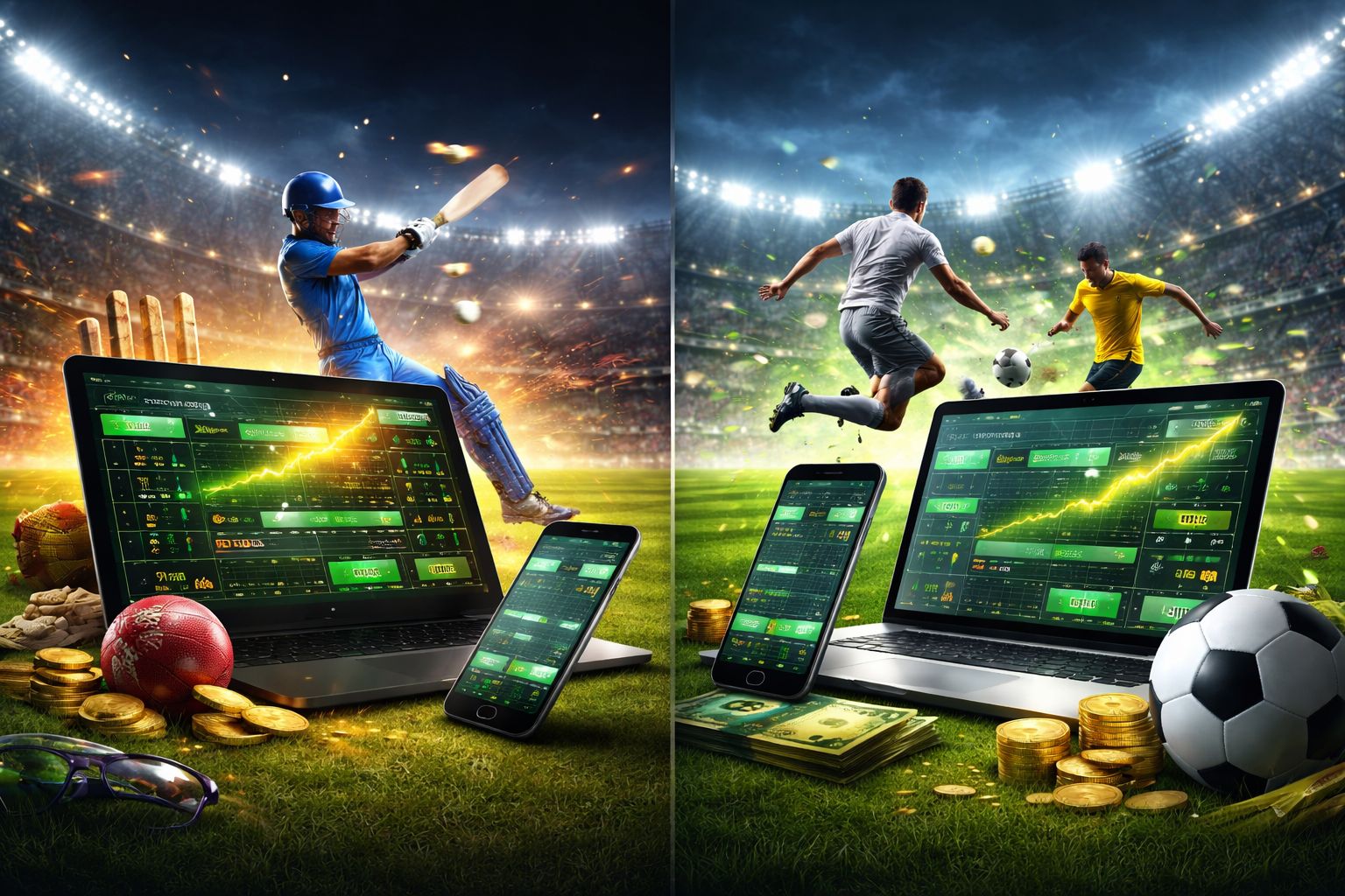 Bóng Đá, Cricket, Và Thị Trường Hàng Ngày Sẵn Sàng Hành Động Bóng Đá, Cricket, Và Thị Trường Hàng Ngày Sẵn Sàng Hành Động